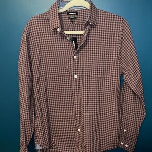 Express Men's Red Checkered Shirt